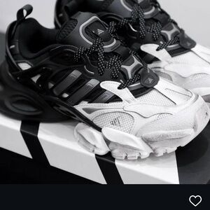 Women's Black and White Sneakers